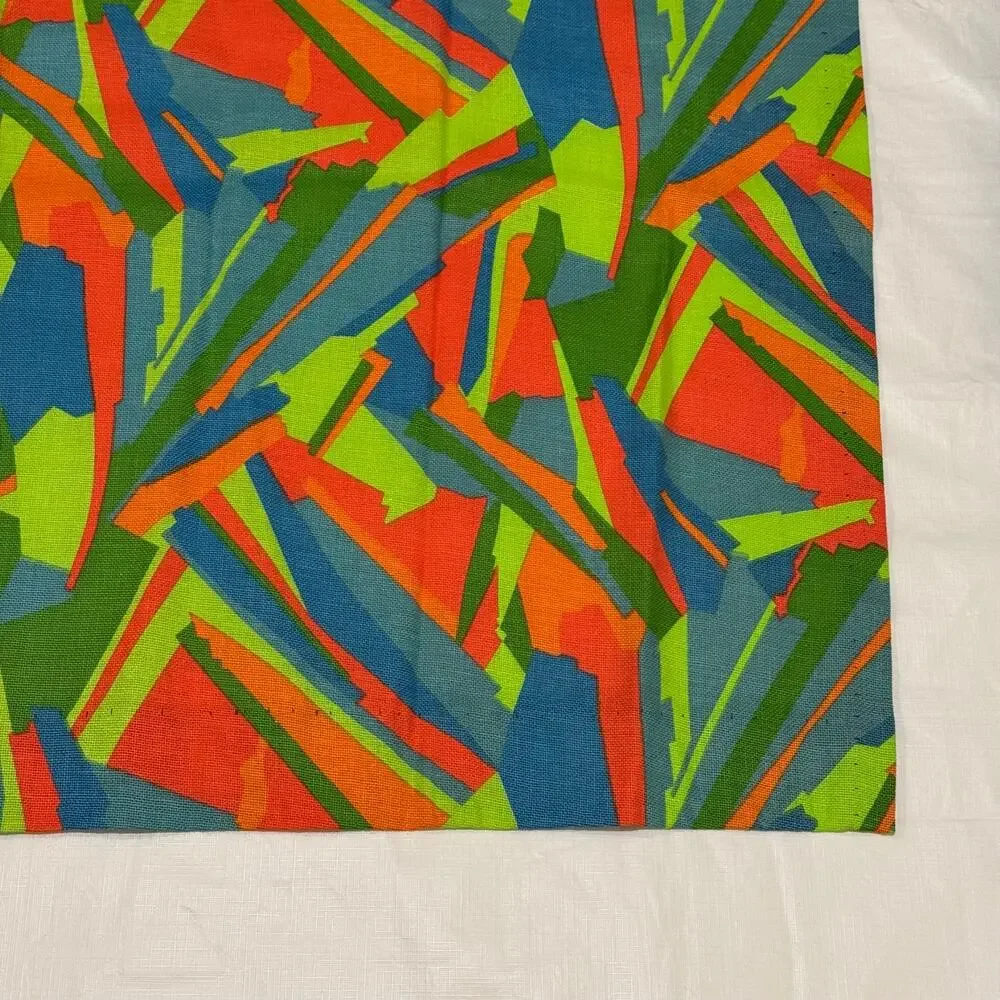 Bright Funky Abstract Geometric Curtain Panels 29x40